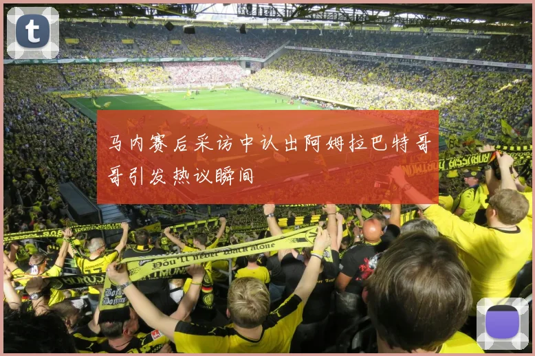 马内赛后采访中认出阿姆拉巴特哥哥引发热议瞬间