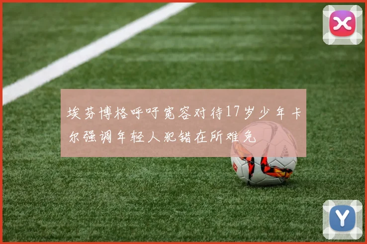埃芬博格呼吁宽容对待17岁少年卡尔强调年轻人犯错在所难免